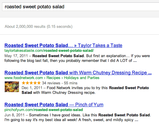 Google Sweet Potato Results.