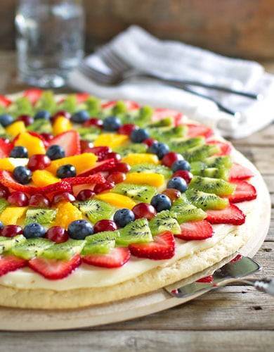 Fruit pizza.