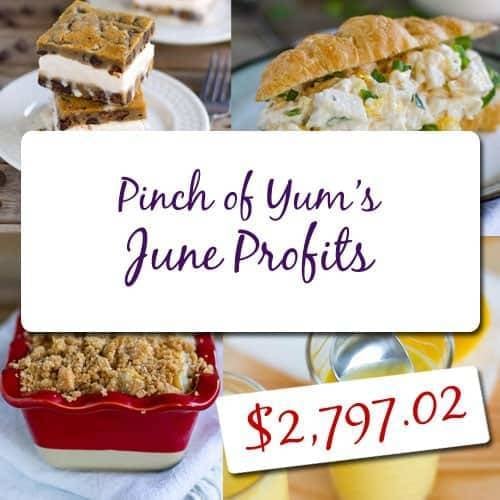 Making Money from a Food Blog - June.