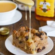 bread pudding with butter rum sauce