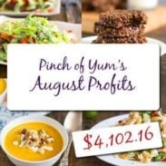 Food Blog Income - August 2013
