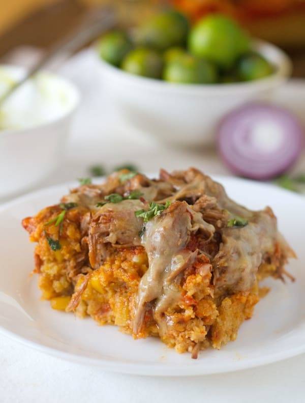 A picture of Carnitas Tamale Pie
