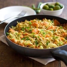 Stir Fried Noodles with Shrimp and Vegetables-image
