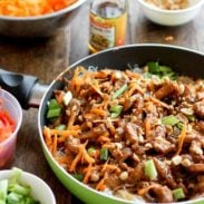 Hoisin Pork with Rice Noodles Recipe - Pinch of Yum