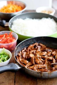 Hoisin Pork with Rice Noodles Recipe - Pinch of Yum