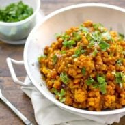 A picture of Cauliflower and Yellow Lentil Curry