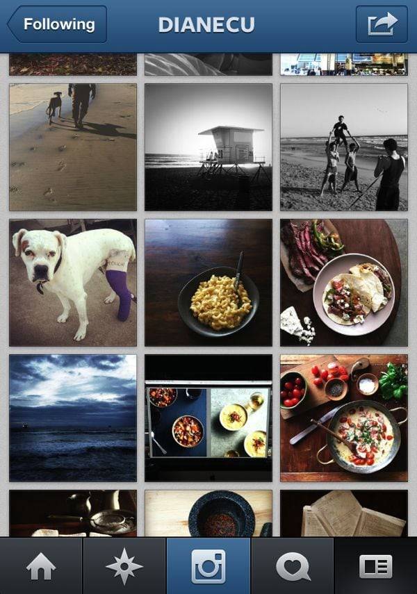 Instagram feed.