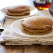 whole wheat pancakes for two