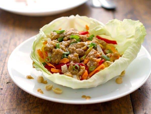 Light Thai Chicken Lettuce Wraps