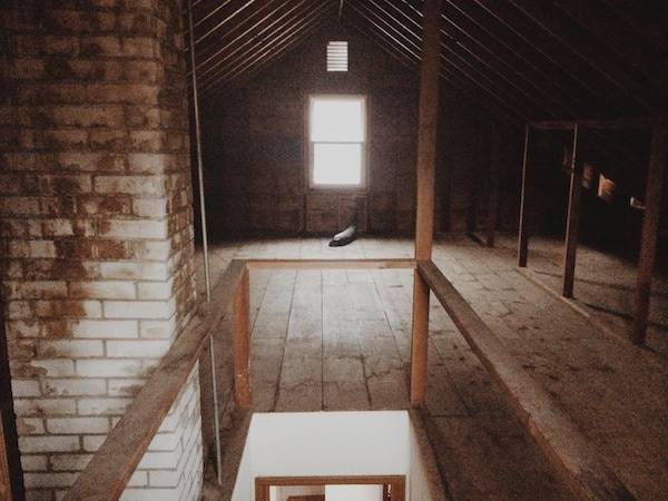 Empty attic.