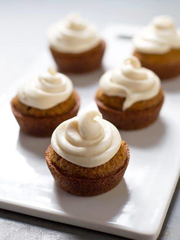 The Best Carrot Cake Cupcakes with Cream Cheese Frosting - lightly spiced, perfectly moist, and oh that cream cheese frosting. | pinchofyum.com