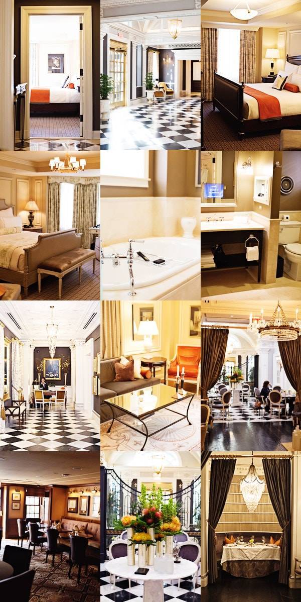 The Jefferson Hotel collage of images.
