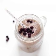 Honey and Wild Blueberry Smoothie - so simple and refreshing. A perfect start to the day! | pinchofyum.com