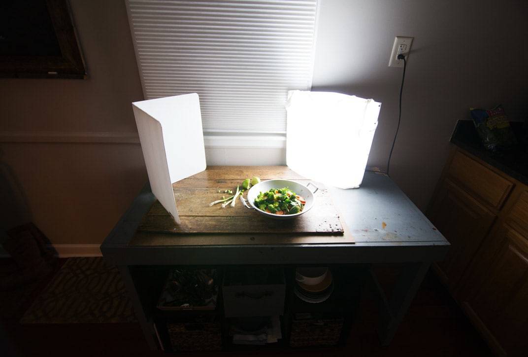 Artificial light boxes.