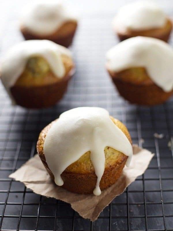 Lemon Muffins with Chia Seeds and Honey Glaze - extremely moist, bright flavor, and that glaze. ♥ | pinchofyum.com