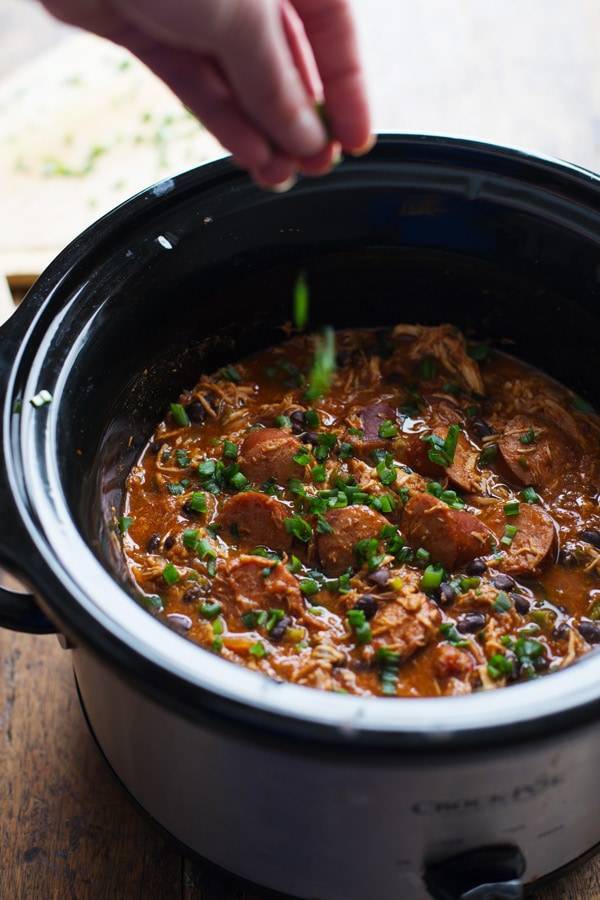 Slow Cooker Creole Chicken and Sausage Recipe - Pinch of Yum