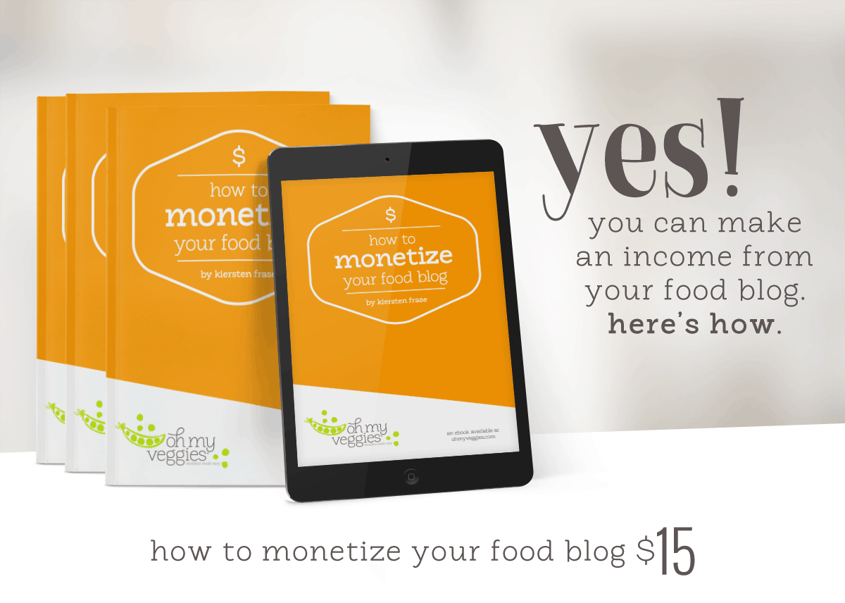 How to Monetize a Food Blog with books and an ipad.