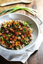 Honey Ginger Tofu and Veggie Stir Fry Recipe - Pinch of Yum