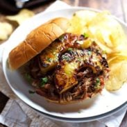 A picture of Grilled Pineapple Pork Sandwiches