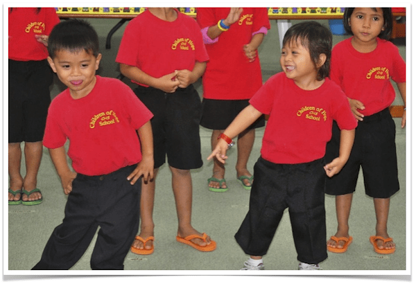 School Uniforms at The Children's Shelter of Cebu.