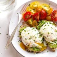 Poached Egg and Avocado Toast - this creamy, filling, real food breakfast just takes less than 10 minutes to prep! | pinchofyum.com
