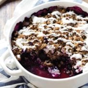 A picture of Simple Oat & Pecan Blueberry Crisp