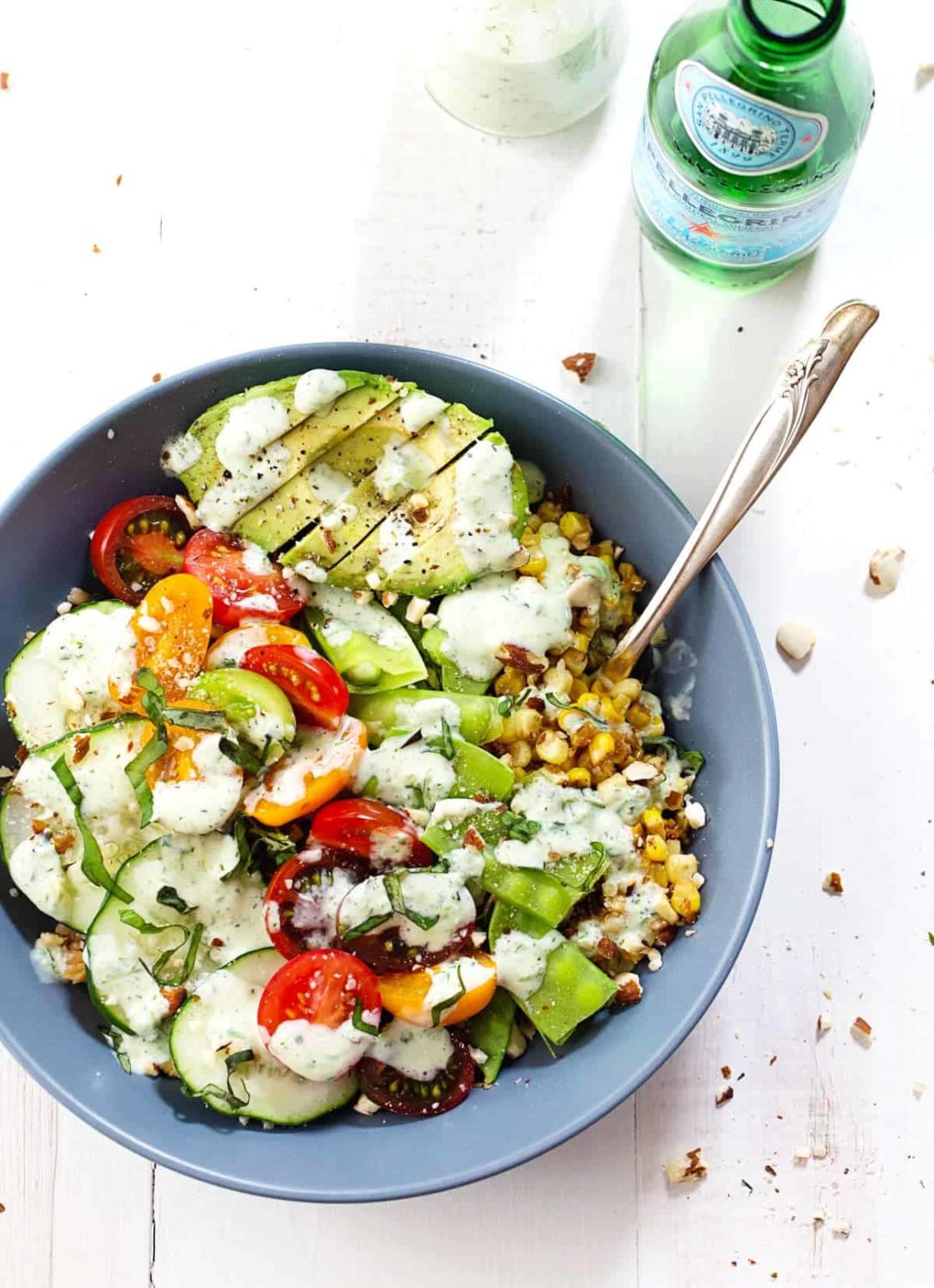 Rainbow Veggie Bowls with Jalapeño Ranch Recipe Pinch of Yum