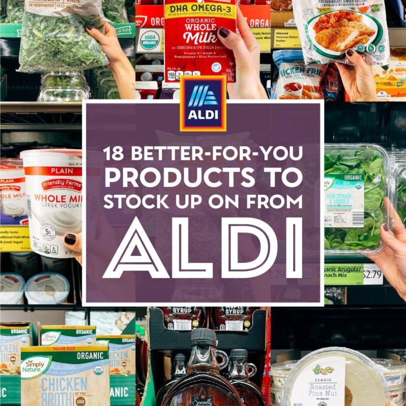 Collage of products from ALDI