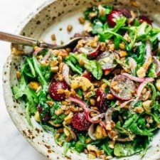 Arugula Salad with Grapes and Black Pepper Vinaigrette-image