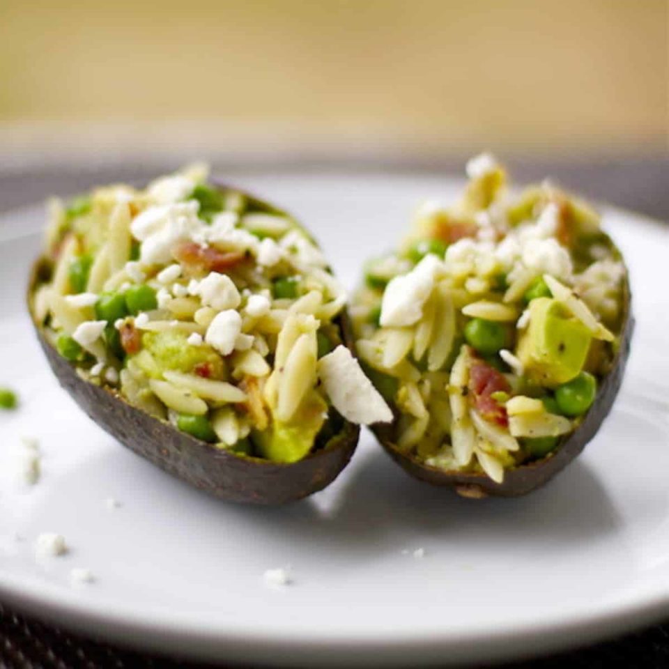 Avocado Bacon Orzo Recipe Pinch of Yum