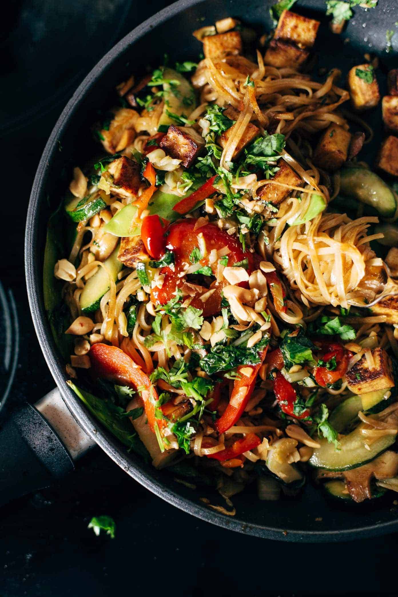 Back Pocket Stir Fry with Noodles in a pan.