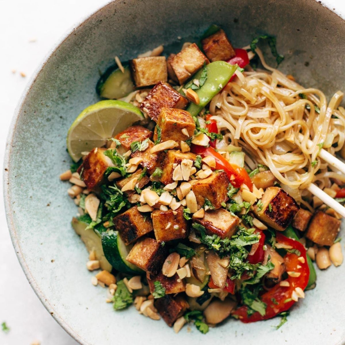 Hoisin Pork with Rice Noodles Recipe - Pinch of Yum