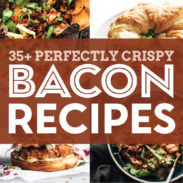 Collage of bacon recipes