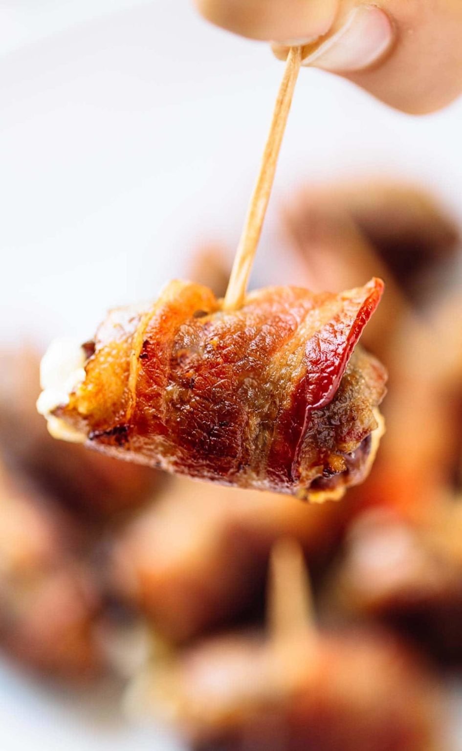 BaconWrapped Dates with Goat Cheese Recipe Pinch of Yum