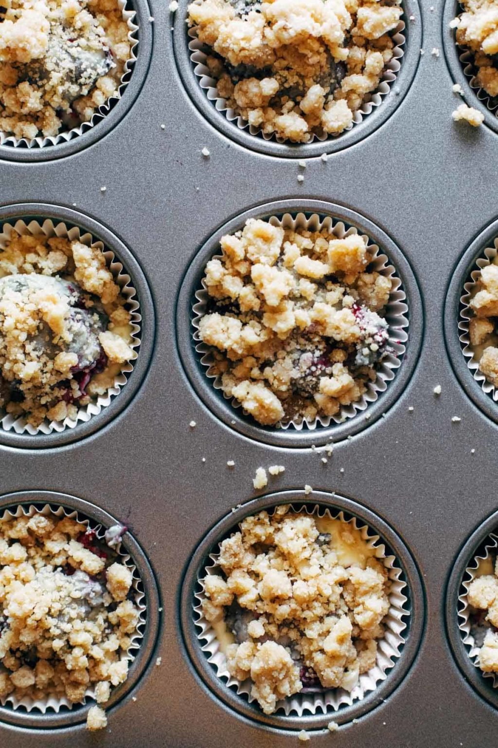 Triple Berry Cheesecake Muffins Recipe - Pinch Of Yum