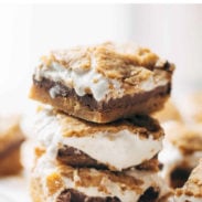 Smores bars stacked