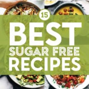 Best sugar free recipes in a collage.