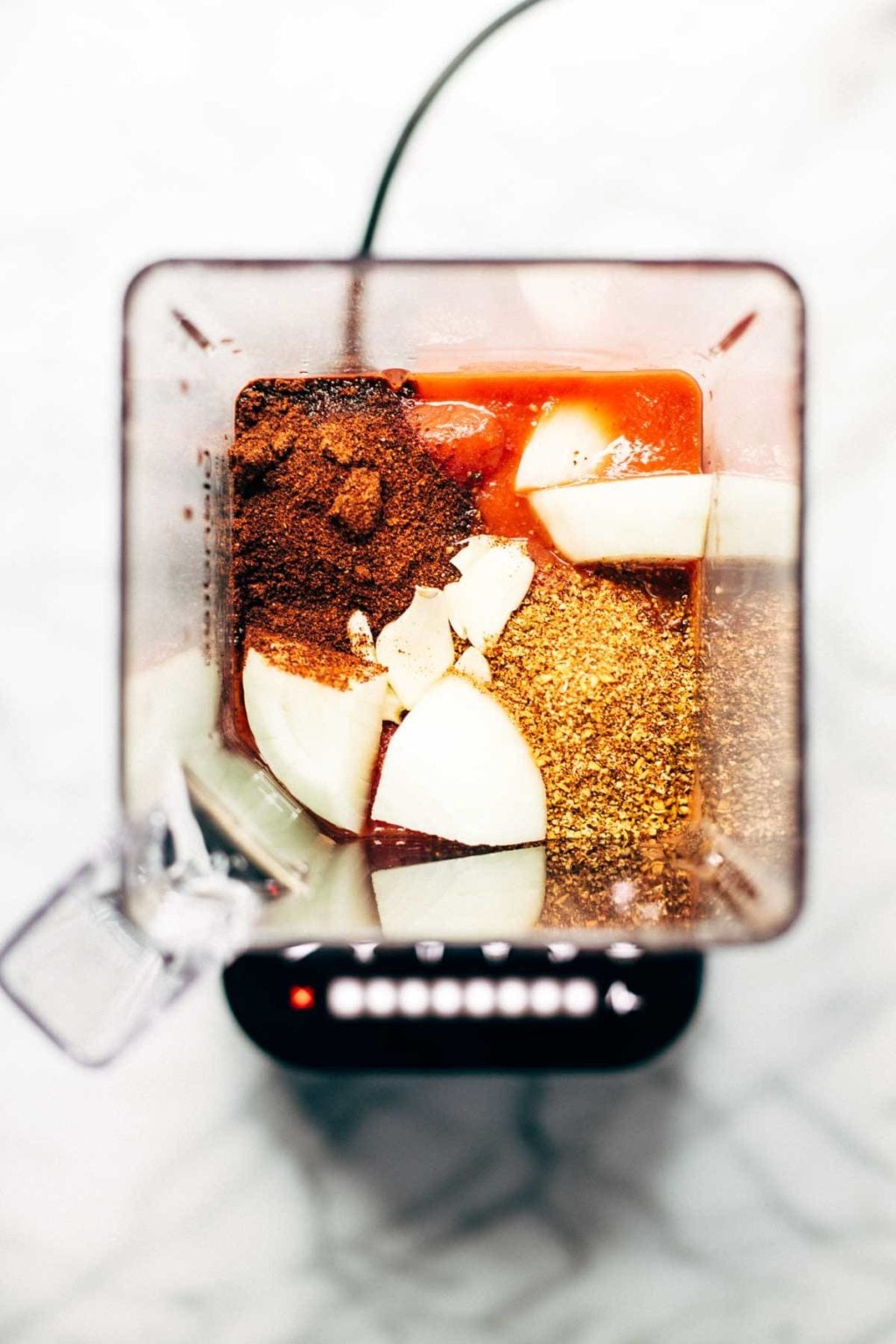 5 Minute Blender Enchilada Sauce Recipe Pinch of Yum