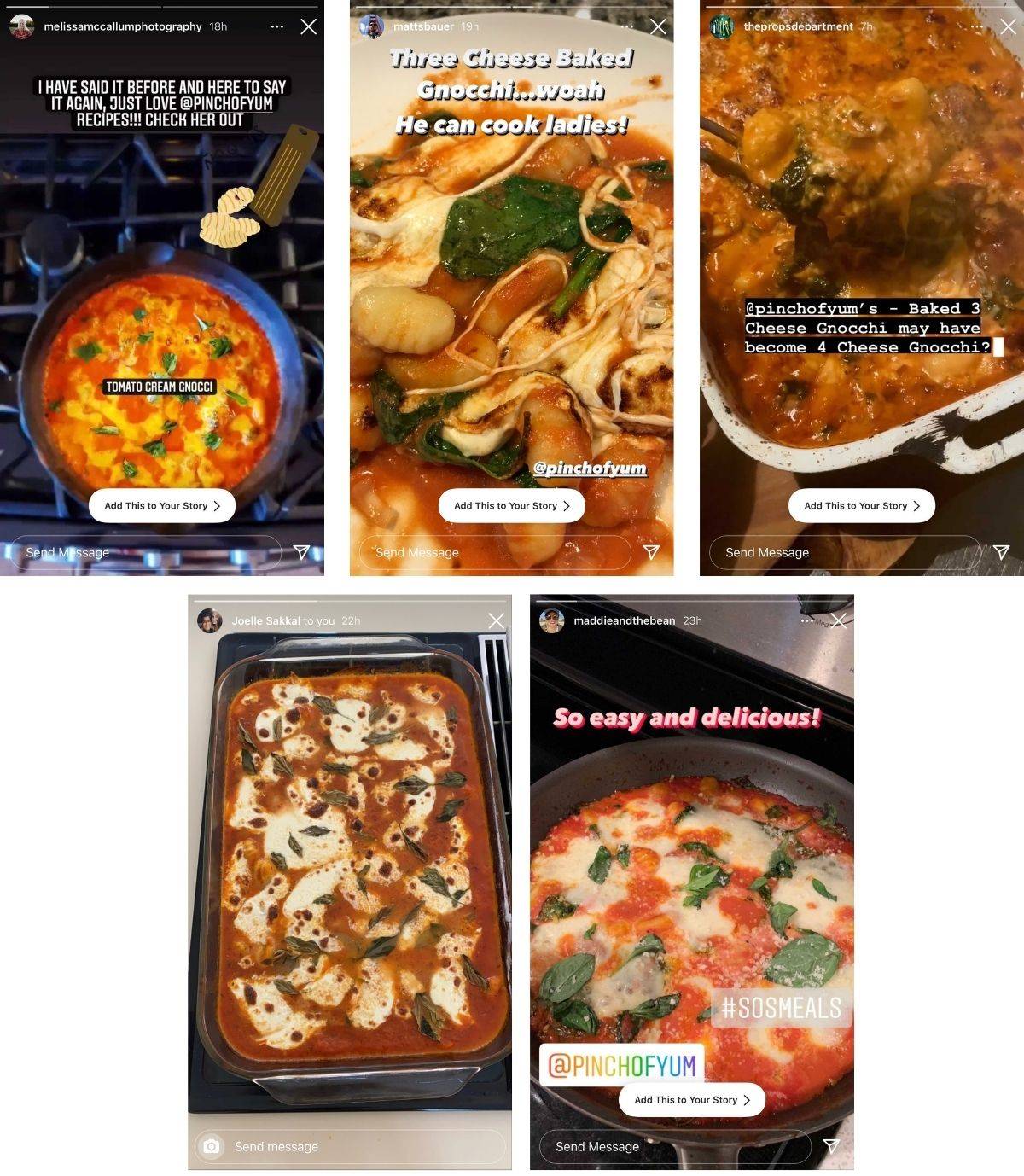 Reader images of the Three Cheese Baked Gnocchi with Spinach recipe.