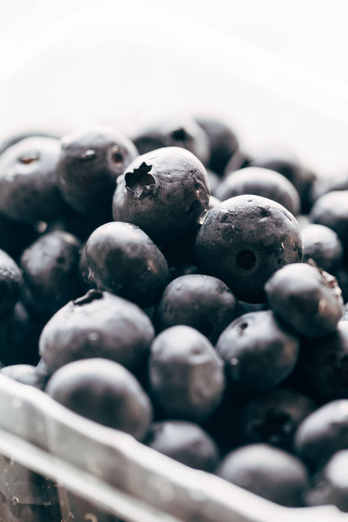 Blueberries for blueberry pancakes.