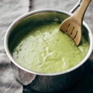 A picture of Creamy Spinach and Roasted Poblano Sauce