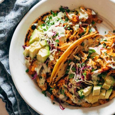 Instant Pot Buffalo Chicken Tacos Recipe - Pinch of Yum