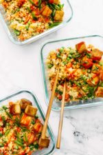 Cauliflower Fried Rice with Crispy Tofu Recipe - Pinch of Yum