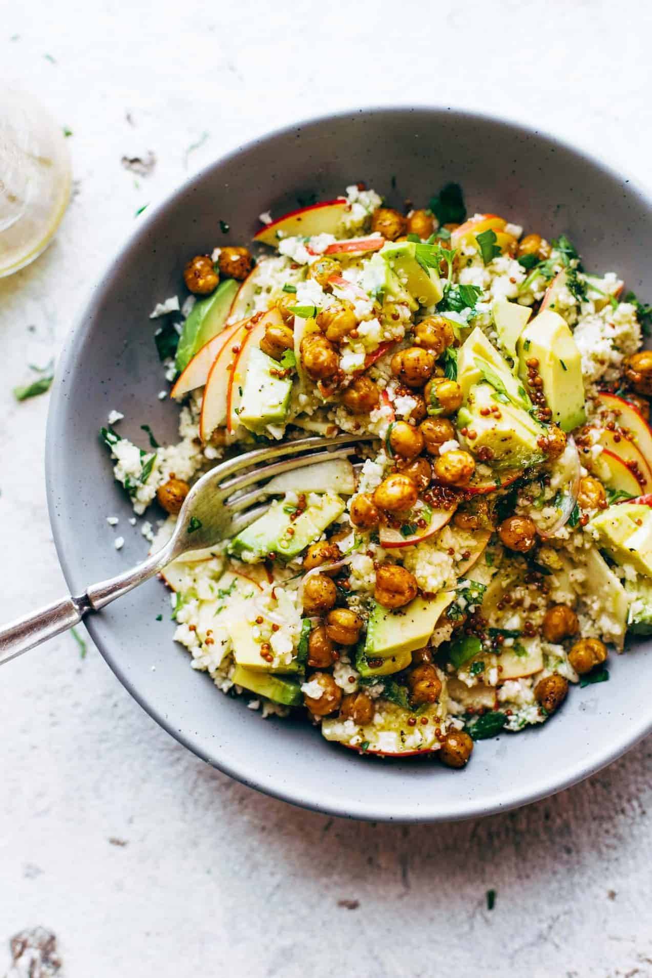 Spring Detox Cauliflower Salad Recipe Pinch Of Yum