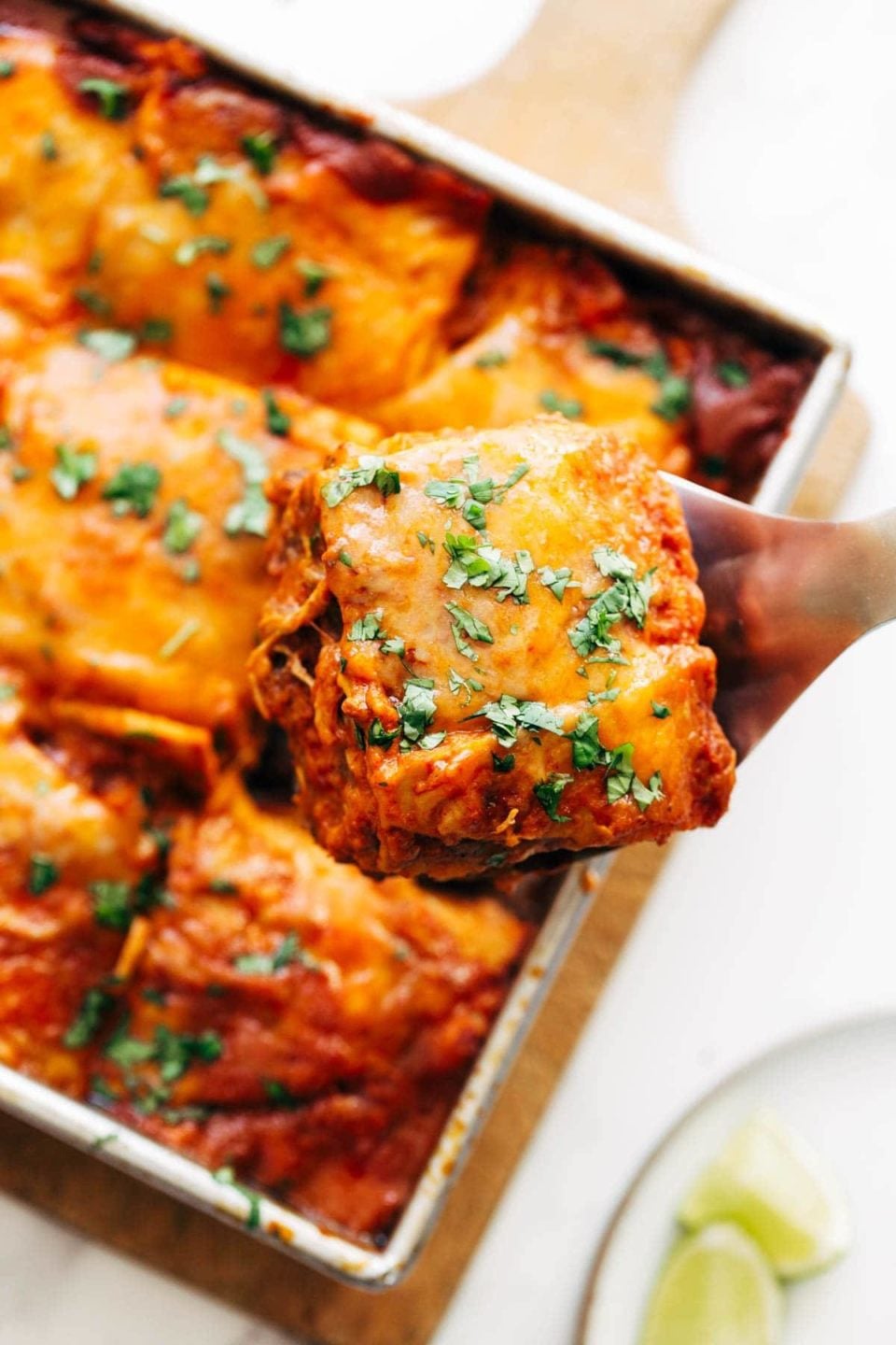 Chicken Enchilada Casserole Recipe Pinch of Yum