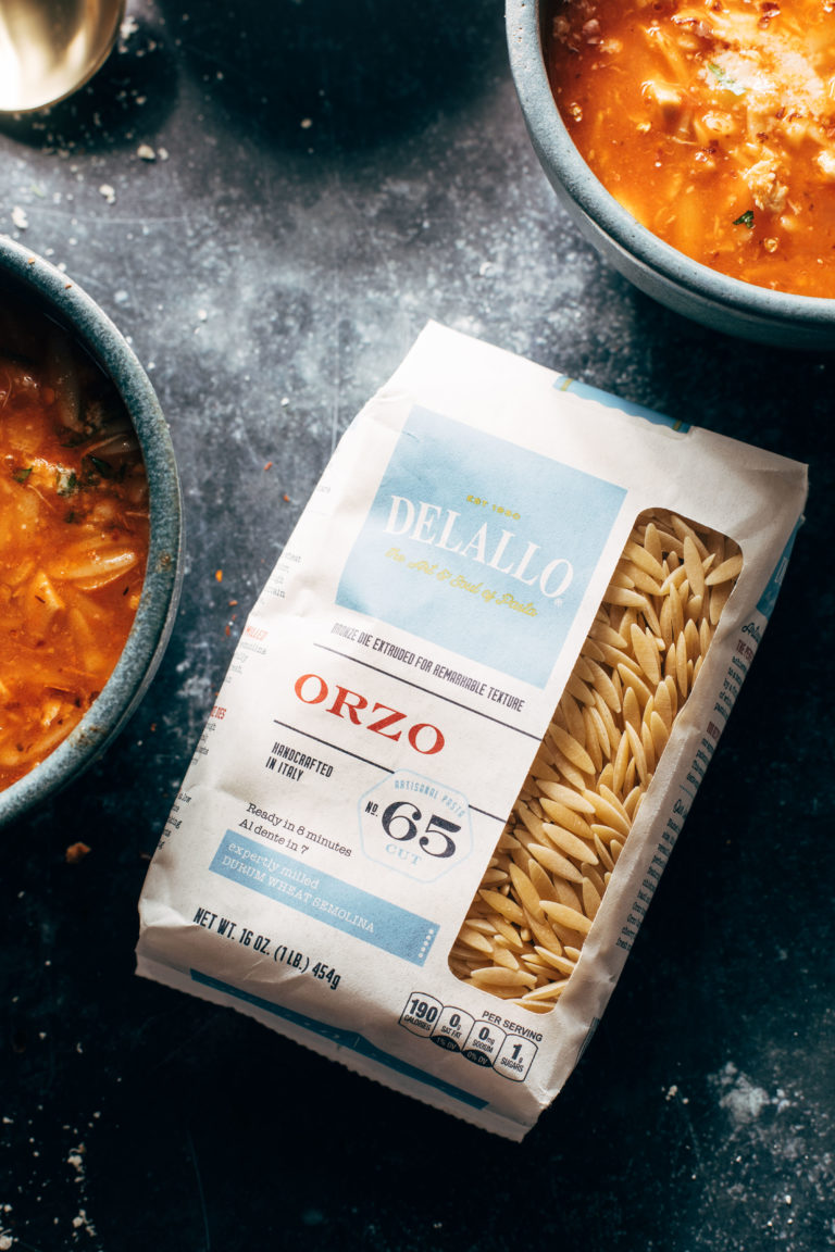 Chicken orzo tomato soup recipe pinch of yum