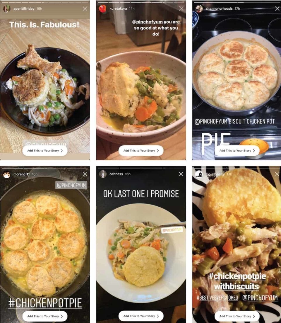 Chicken Pot Pie with Biscuits Recipe Pinch of Yum