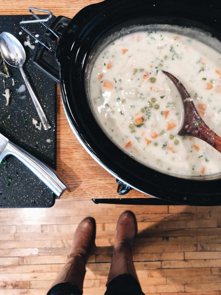 Slow Cooker Chicken Pot Pie Soup Recipe Pinch Of Yum   Chicken Pot Pie Soup 3 768x1024 