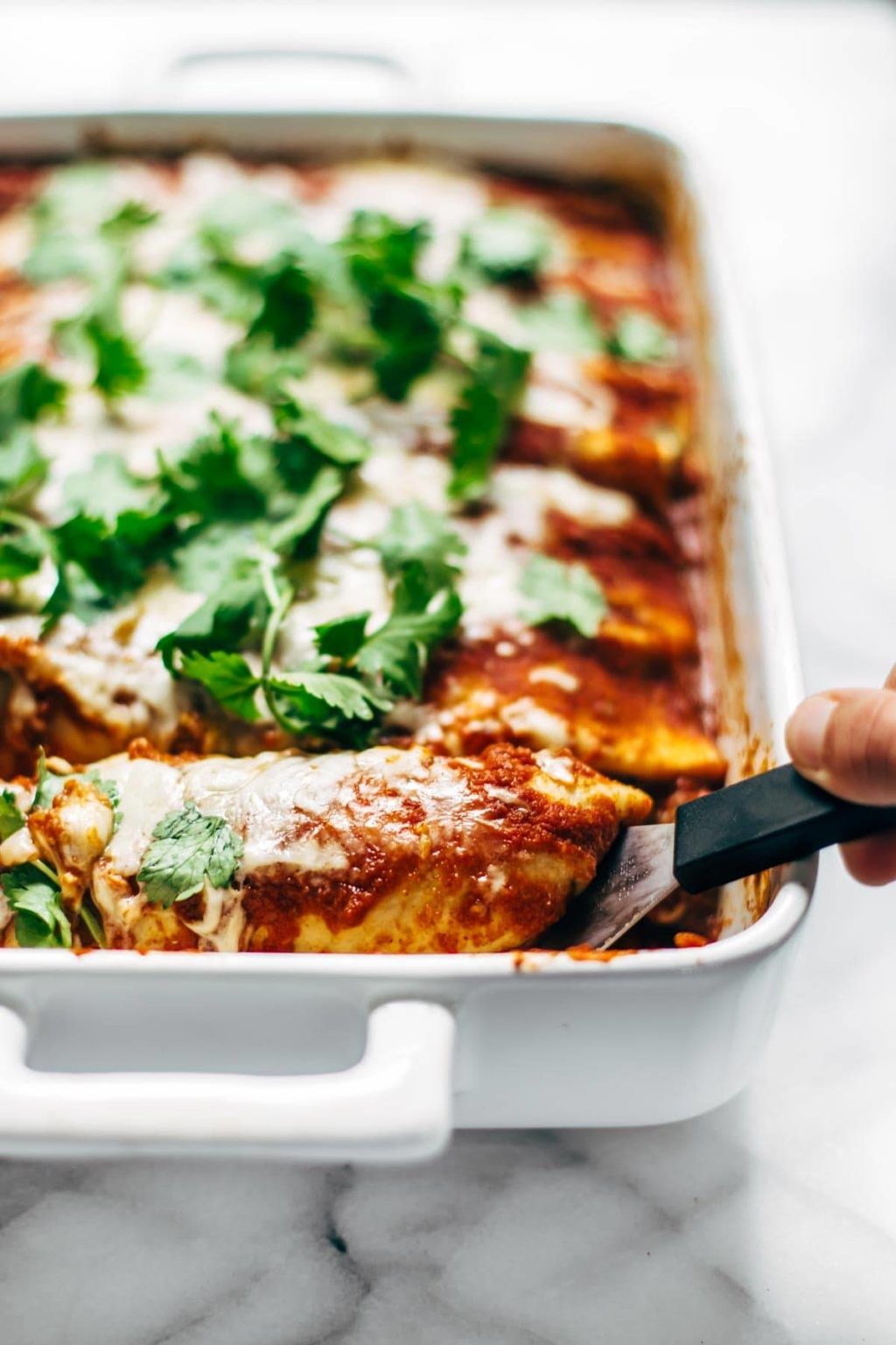 Lazy Girl Chicken Quinoa Enchiladas Recipe Pinch of Yum