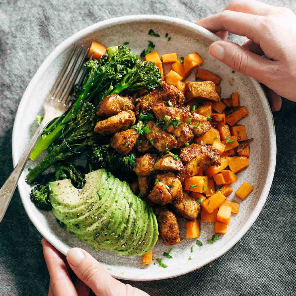 Chicken Avocado Rice Meal Prep Bowls - Smile Sandwich